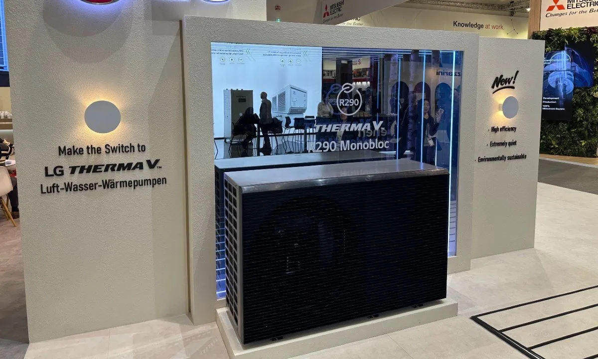 LG Electronics将推出住宅用R290空气-水热泵