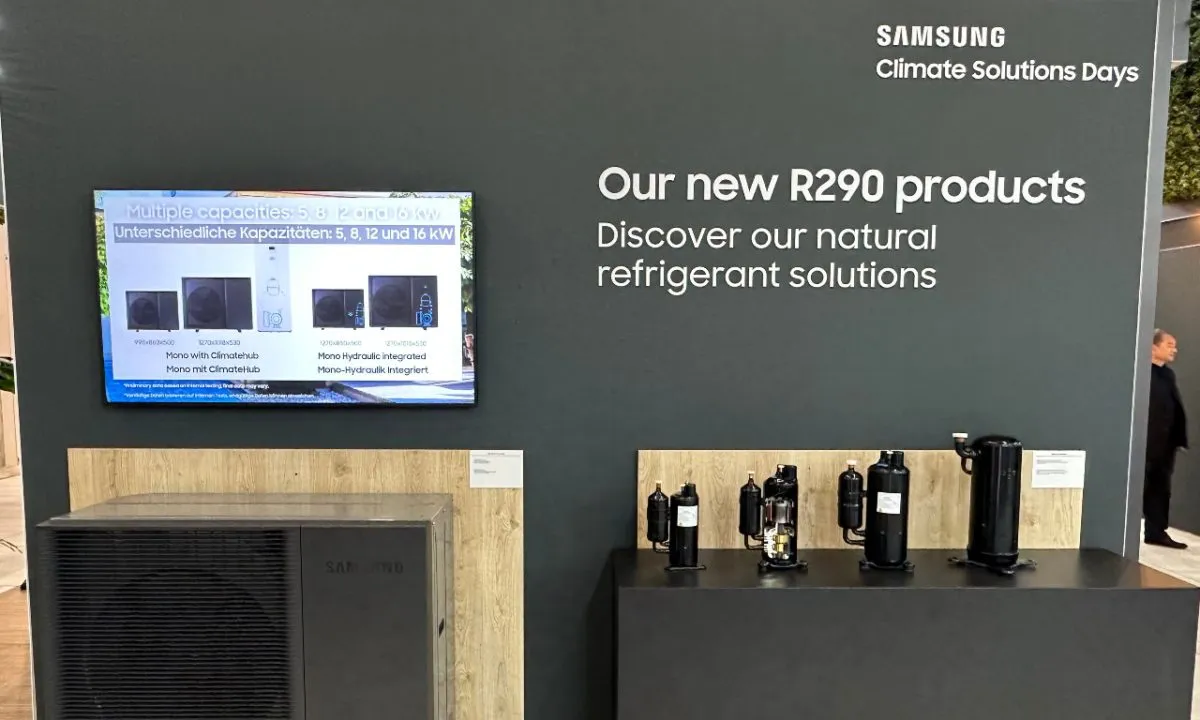 Samsung R290 热泵专为修订版含氟气体（F-gas）法规设计